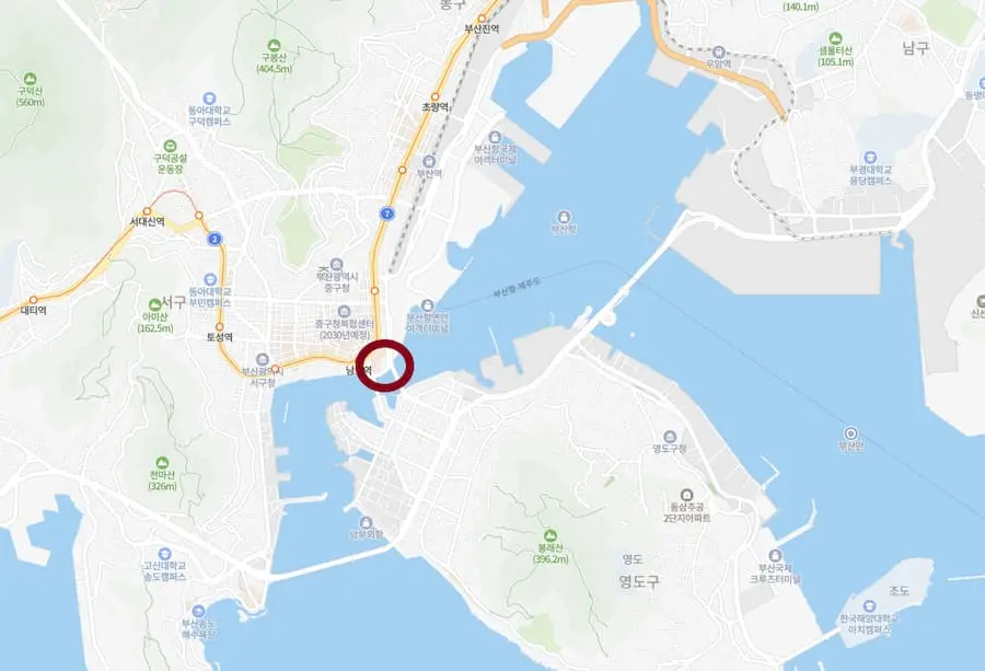 부산롯데타워-위치