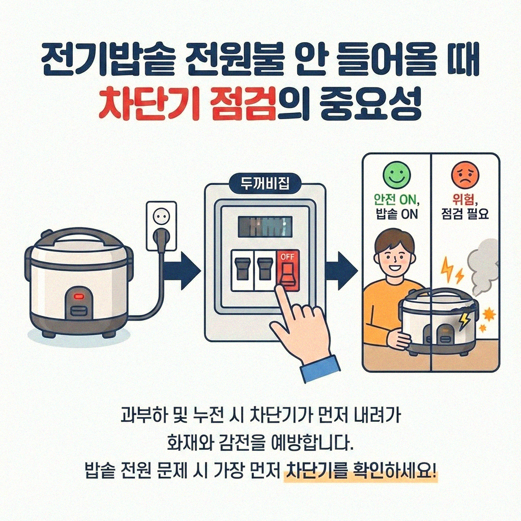 전기밥솥 전원 안 켜질 때 이거부터 확인하세요