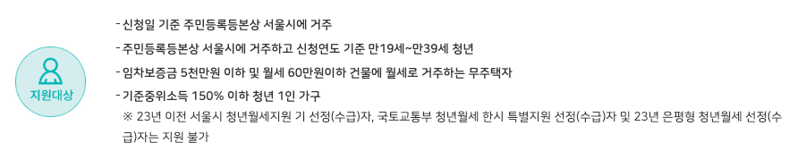 청년월세지원