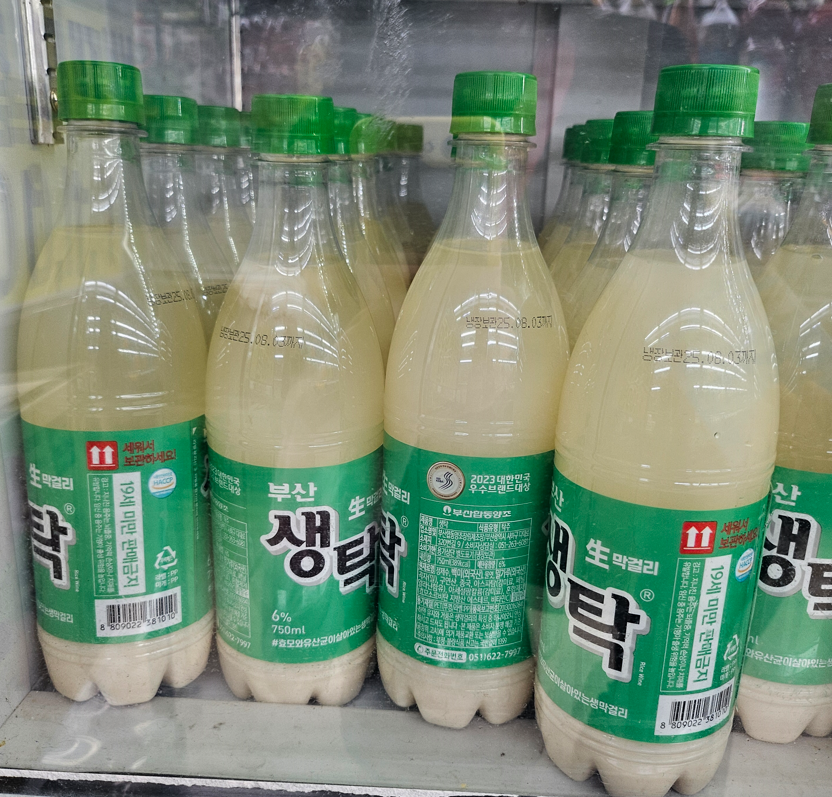 생탁 막걸리 사진