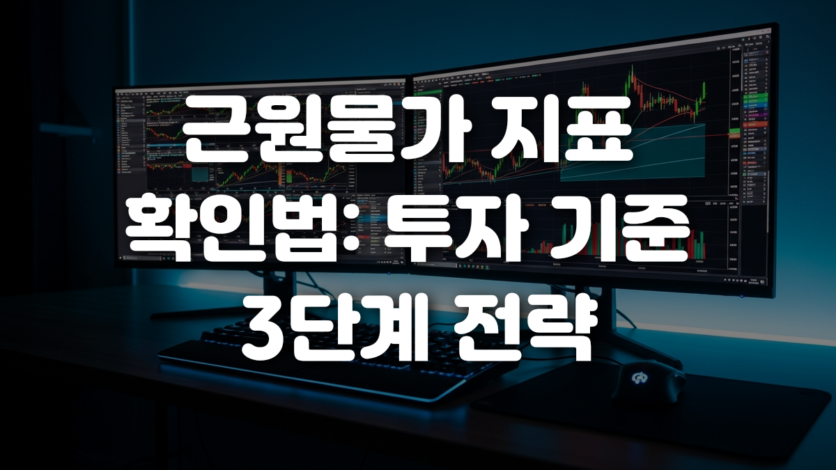 근원물가 지표 확인법 투자 기준 3단계 전략