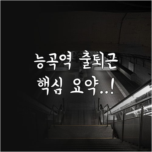 능곡역 경의중앙선 서해선 배차 간격과..