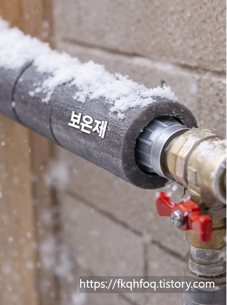 동파 방지 보온재 배관 이미지