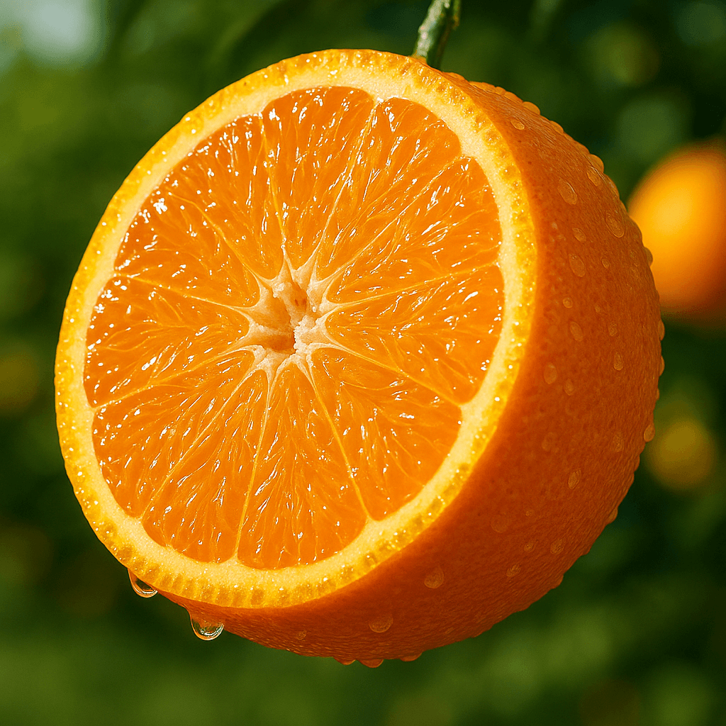 6시내고향 경산 한라봉을 반 가른 모습