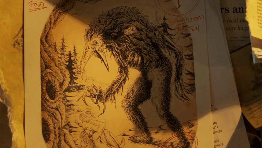 괴물 그림의 모습