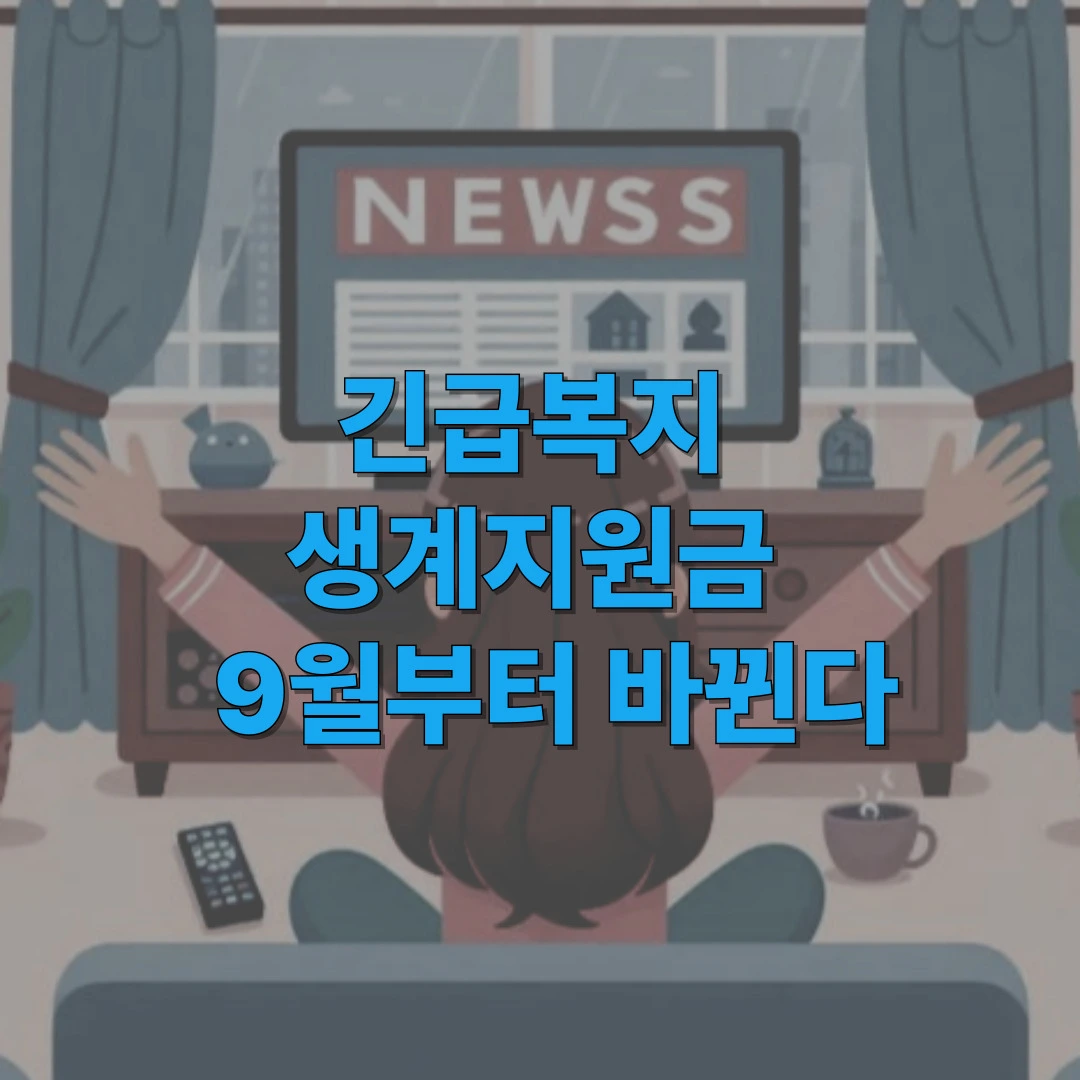 긴급복지 생계지원 안내 이미지