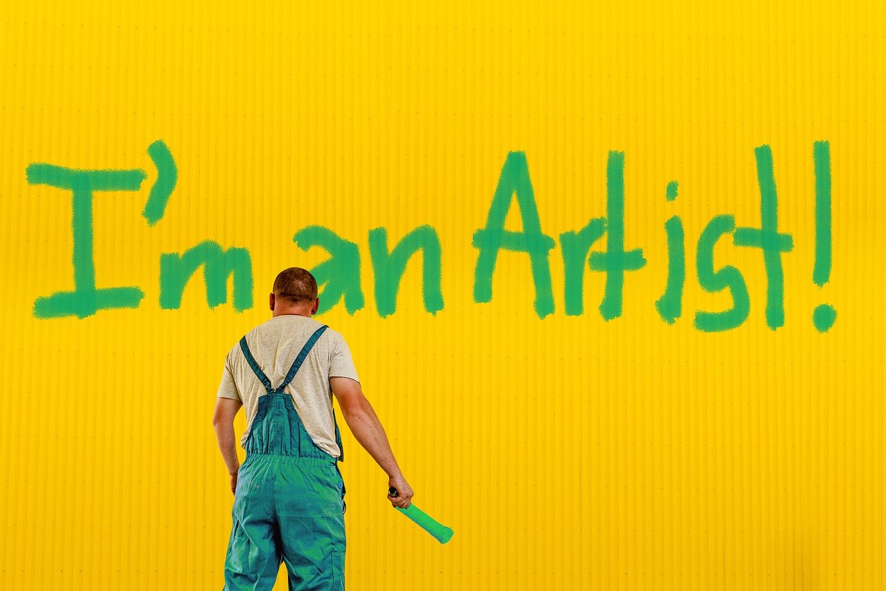 I AM AN ARTIST 라고 적혀 있는 이미지
