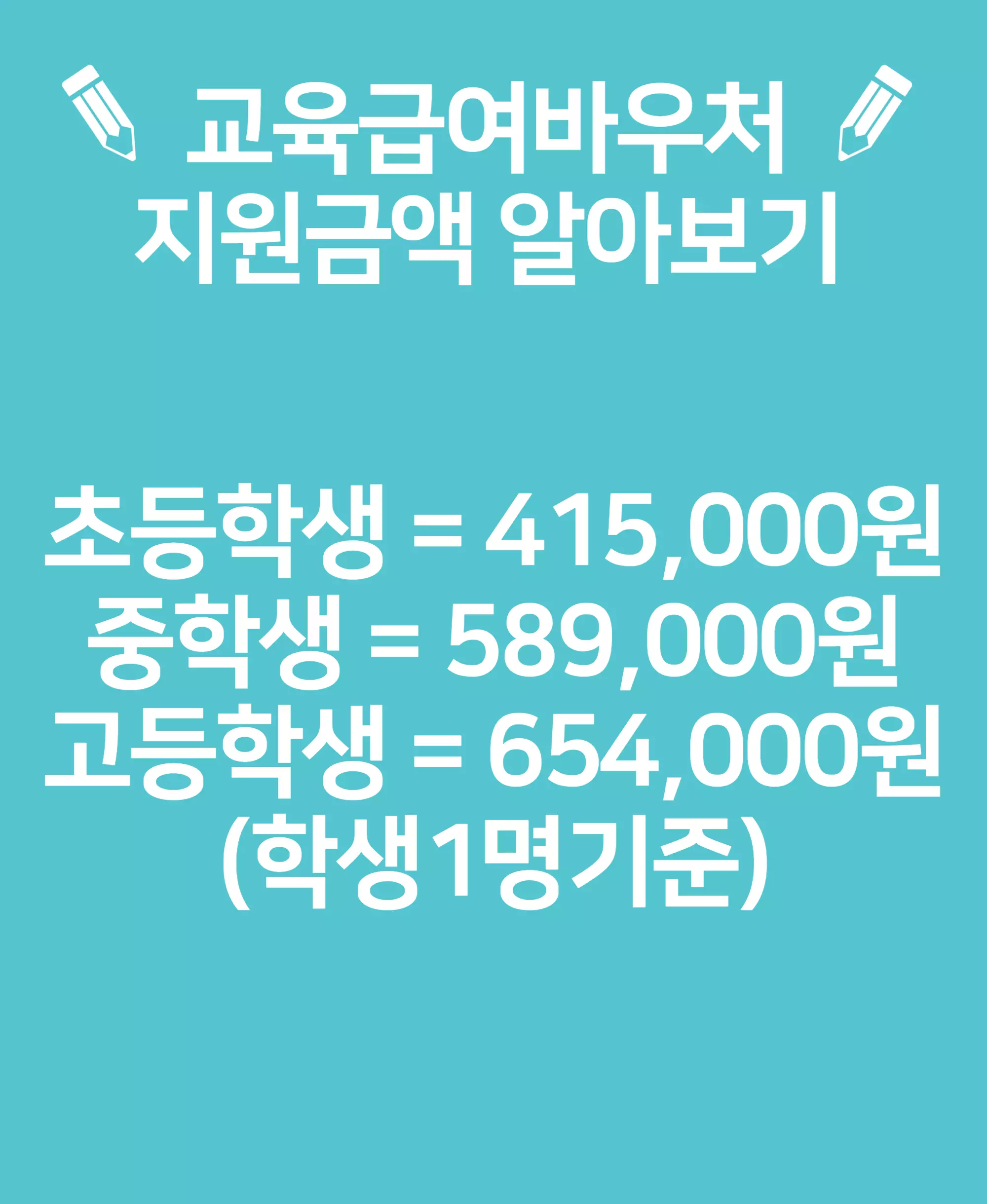 교육급여지원금액