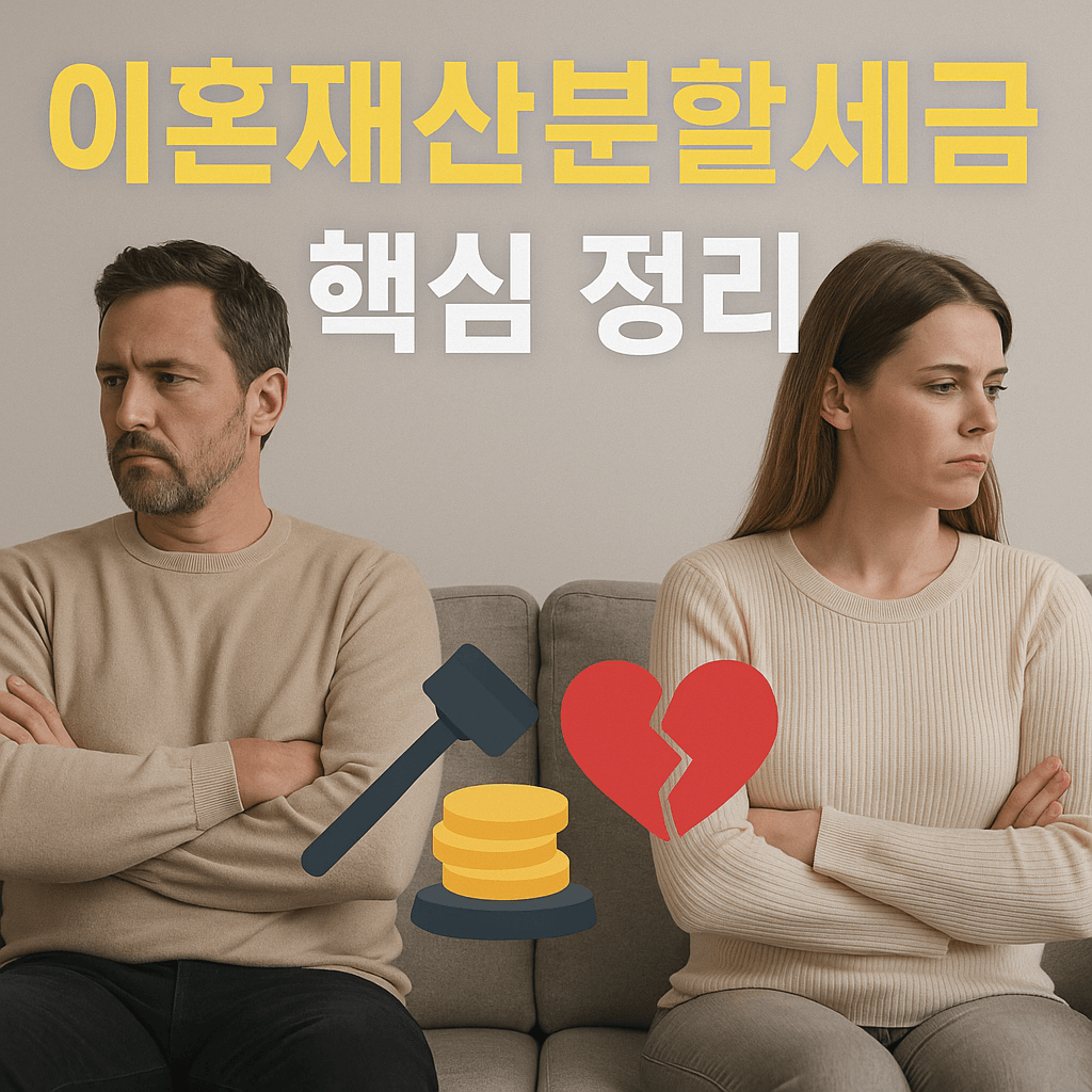 이혼재산분할세금 완벽정리|2025 최신판례 기준 세금 피하는 법