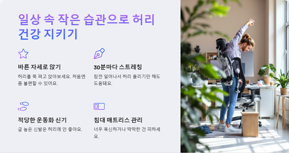 코어 강화 운동 루틴, 허리 건강을 지키는 방법