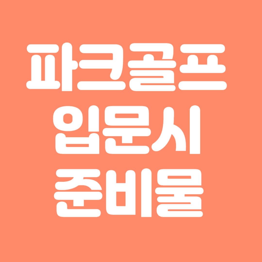 파크골프용품