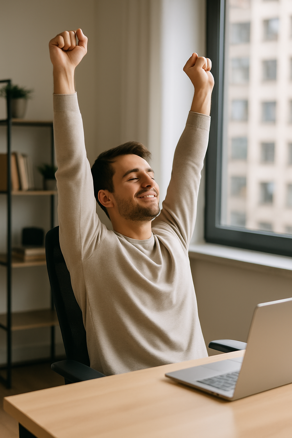 기지개켜는 사람