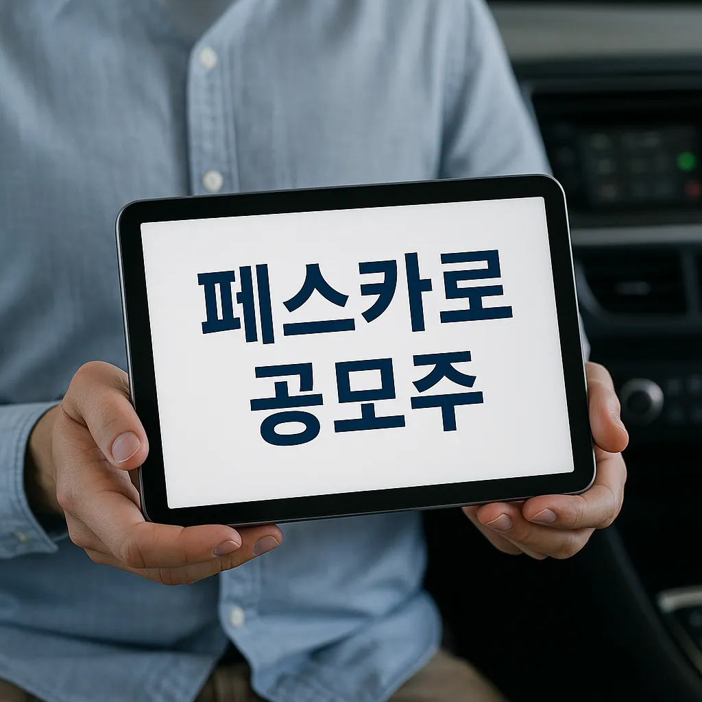 페스카로 공모주