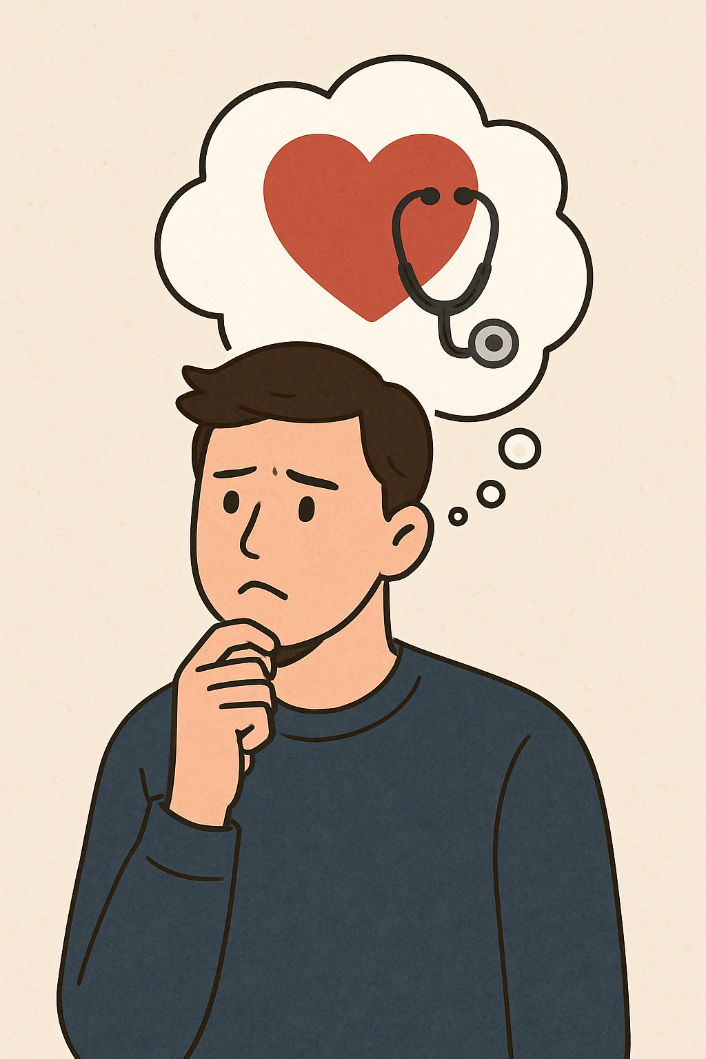 건강검진을 고려하는 나의 모습