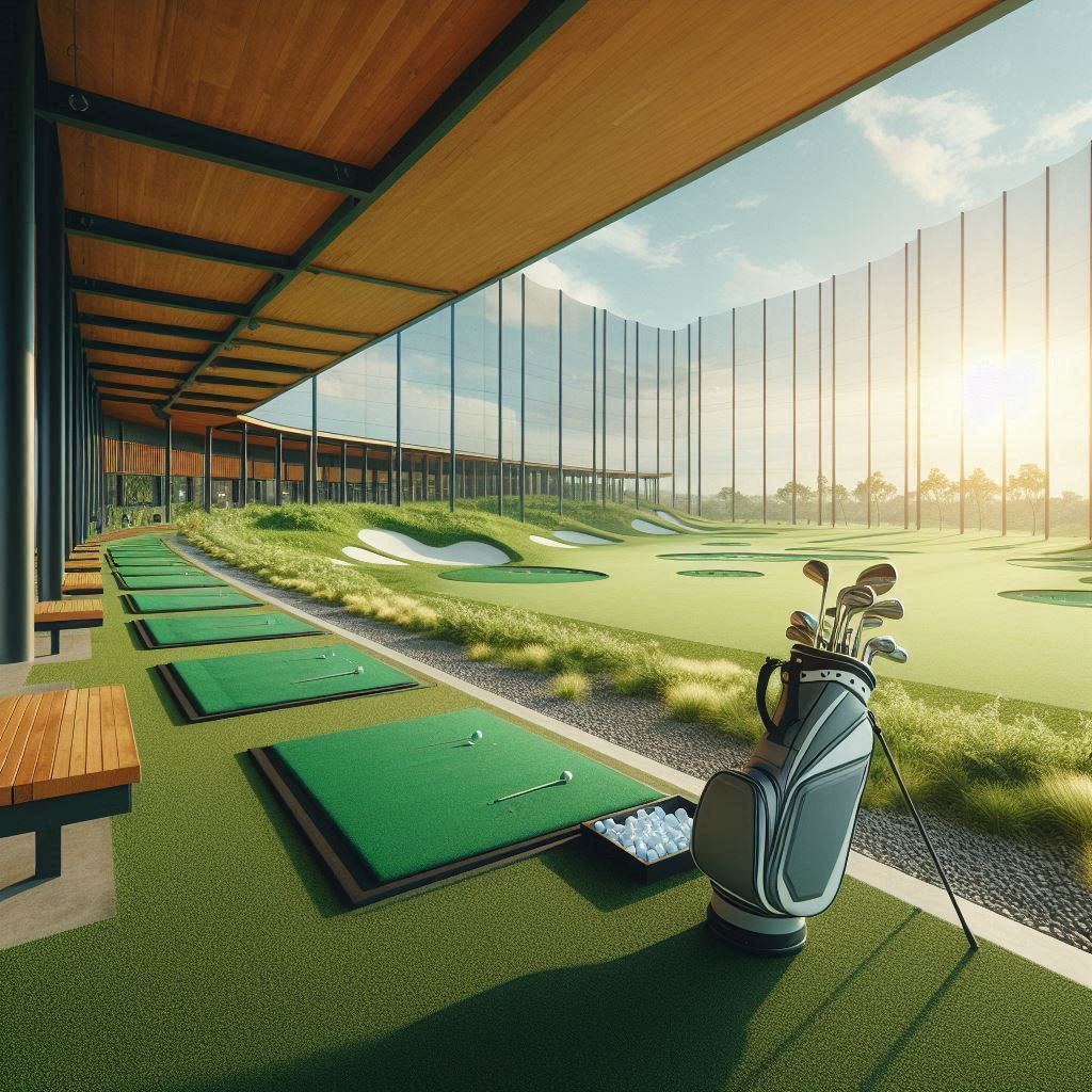 실외골프연습장 배경