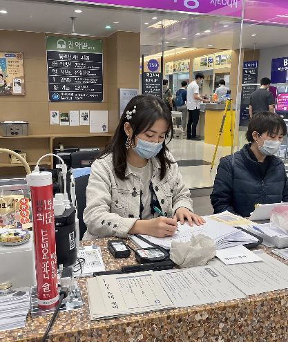 창구 업무는 전면 중단 1