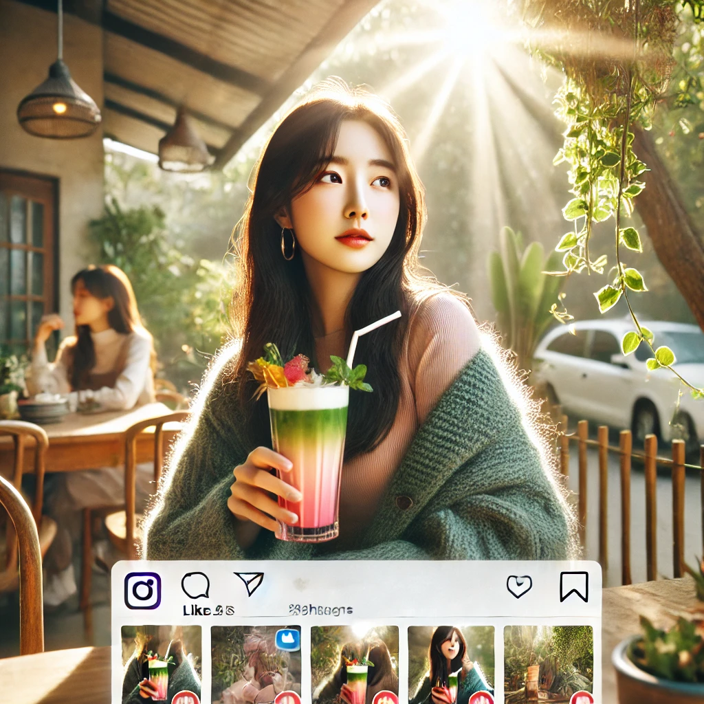 SNS 인기 아이템과 스타일링 관련 사진