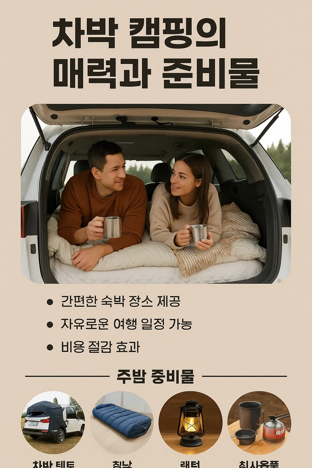 차박 캠핑 매력 관련 사진