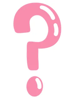 핑크색 물음표 일러스트
