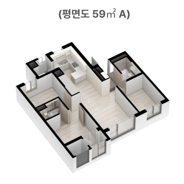 서대문 센트럴 아이파크 무순위 세대 평면도