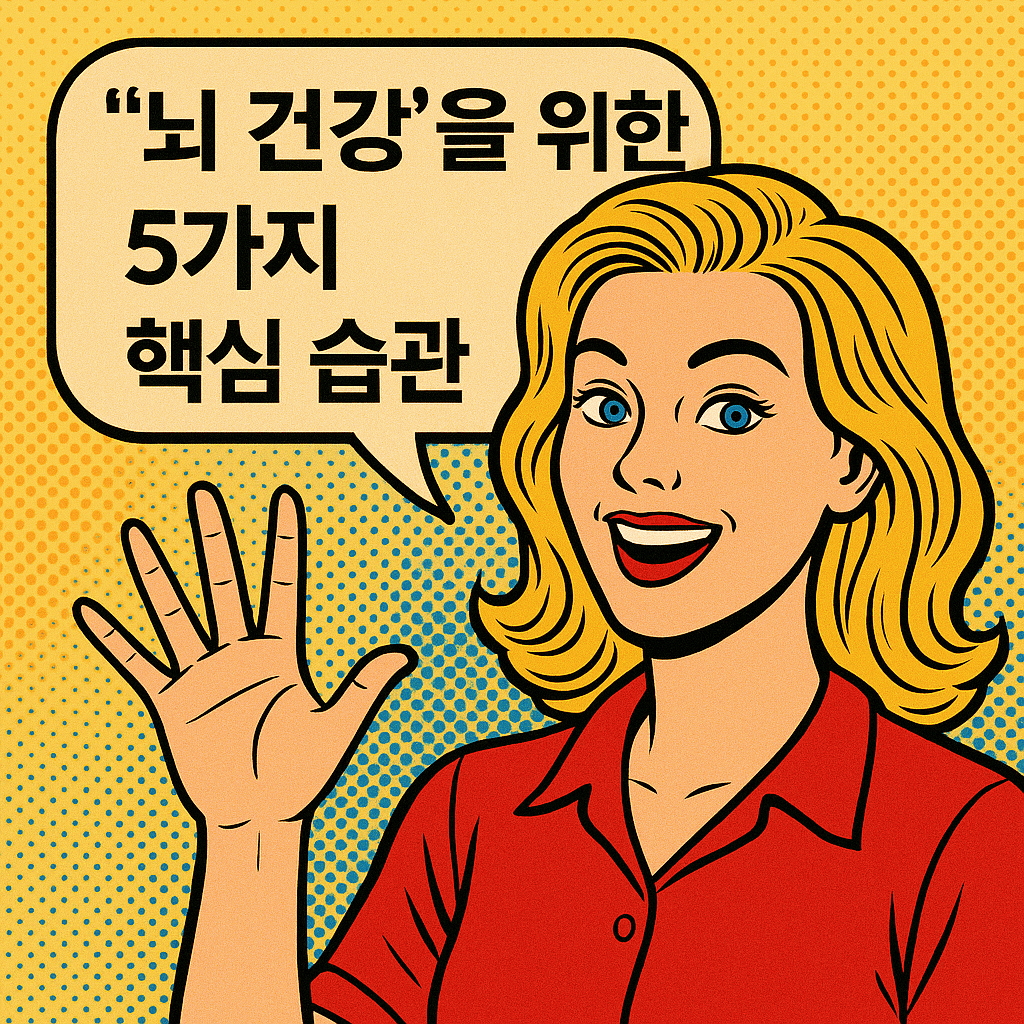 뇌 건강을 위한 5가지 핵심 습관