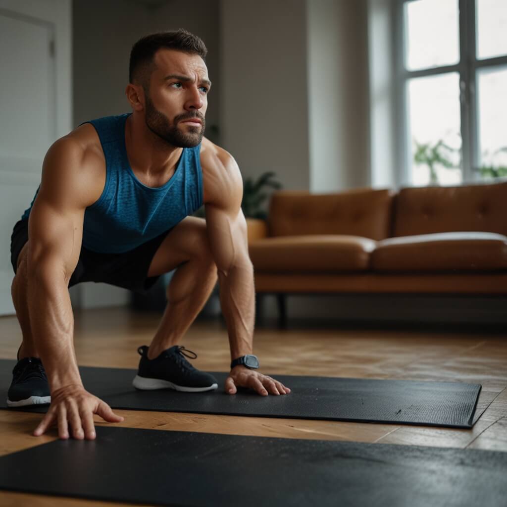 고강도-운동을-준비중인-남성