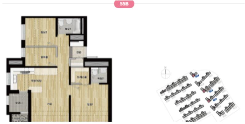 성남복정2구역-55B-평면도