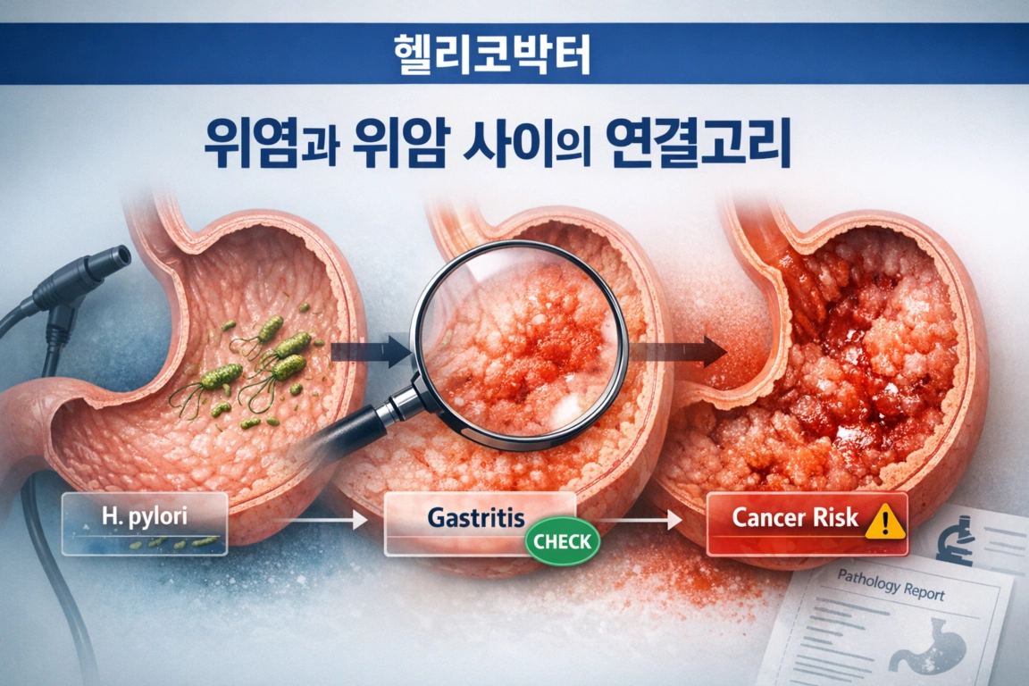 헬리코박터가 무서운 이유, 위염과 위암 사이의 연결고리