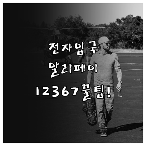 중국 전자 입국신고서, 알리페이에서 ..