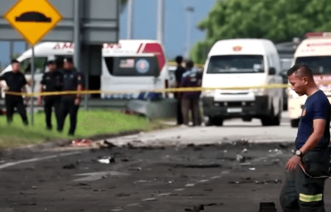 말레이시아 여객기 추락 사고 현장