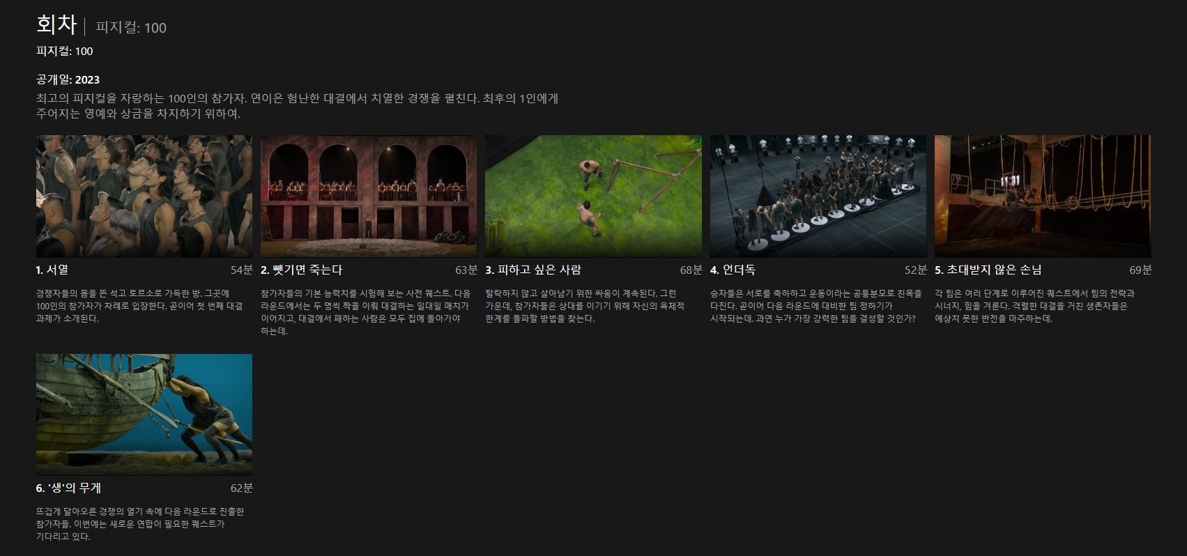 피지컬100 관련주