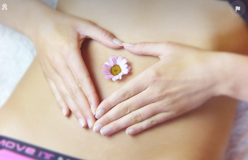 다이어트 한 사람의 배 모습