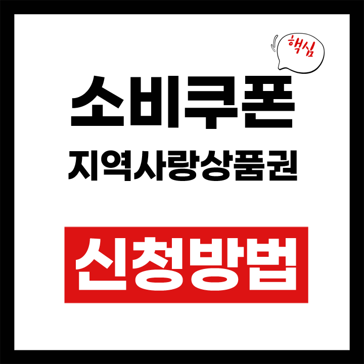 소비쿠폰 지역사랑상품권 안내 표지