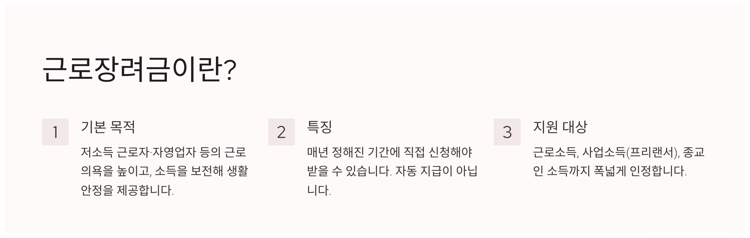 근로장려금