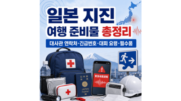 일본-지진-여행-준비물-대사관-연락처-긴급번호-대피-요령-필수품