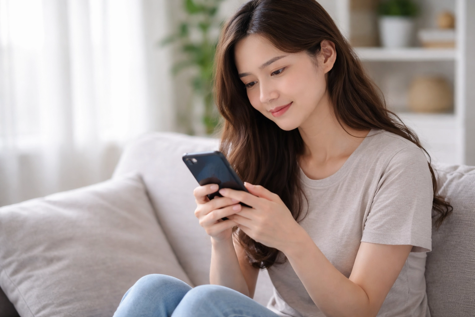 건강검진 결과를 기다리는 여성