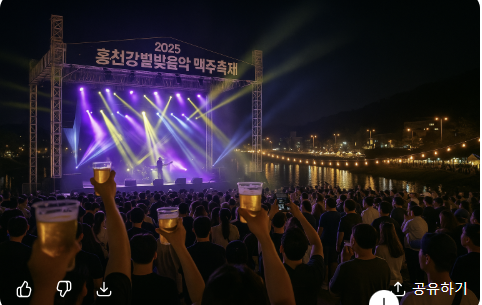 2025 홍천강 별빛 음악 맥주 축제, 여름 밤의 낭만을 마시다! 관련 사진