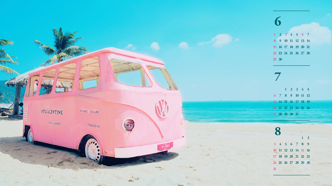 01 바캉스 B - 2025년7월 노트북배경화면