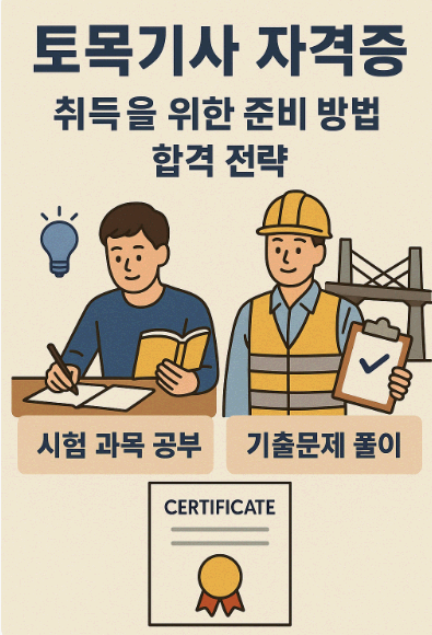 토목기사 자격증 합격을 위한 공부 방법과 준비 전략