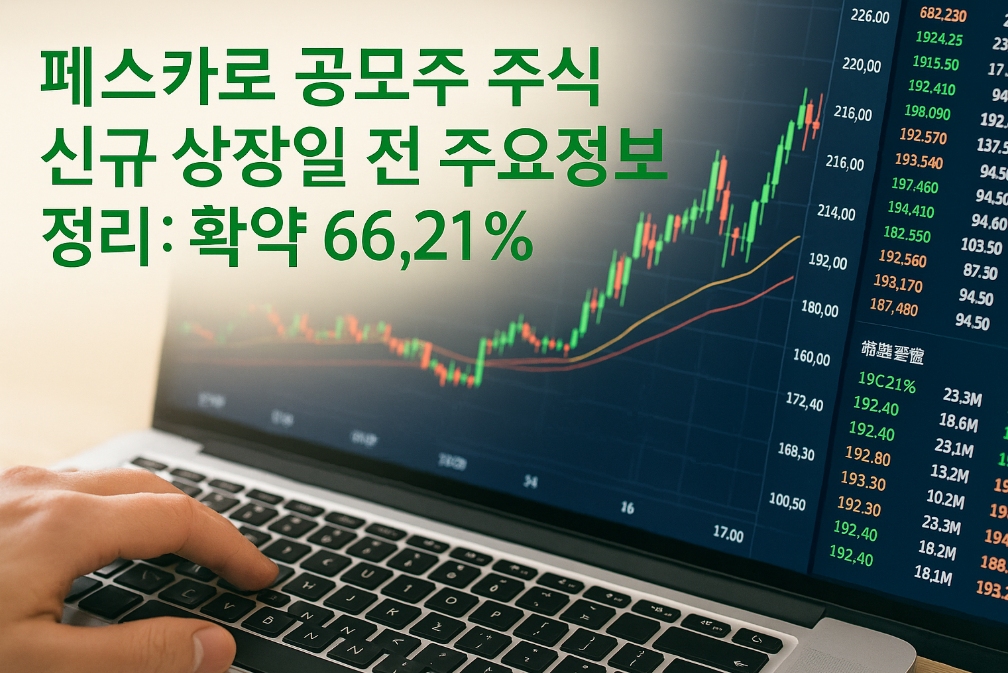 페스카로 공모주 상장일 전 핵심정보 총정리