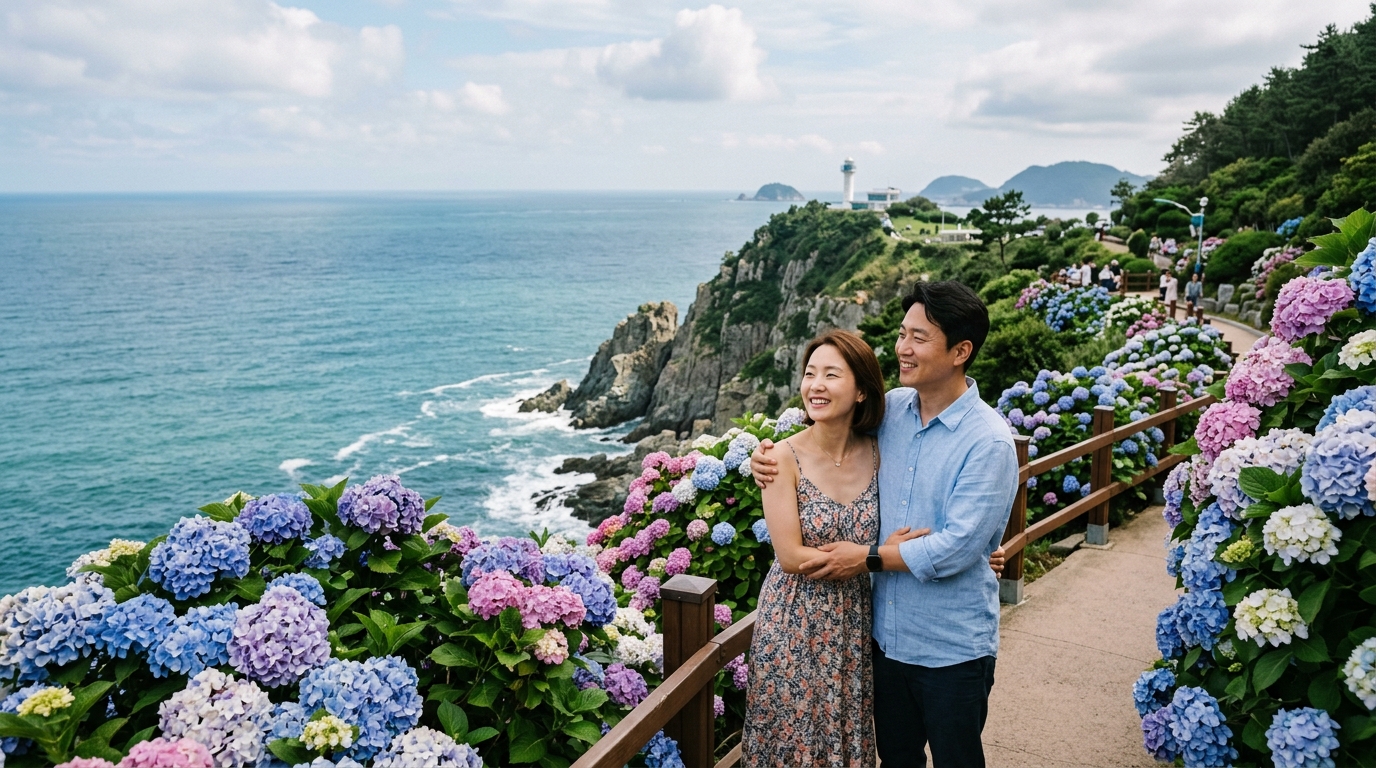 태종대 수국축제! 부산 여름 꽃 여행 추천 코스