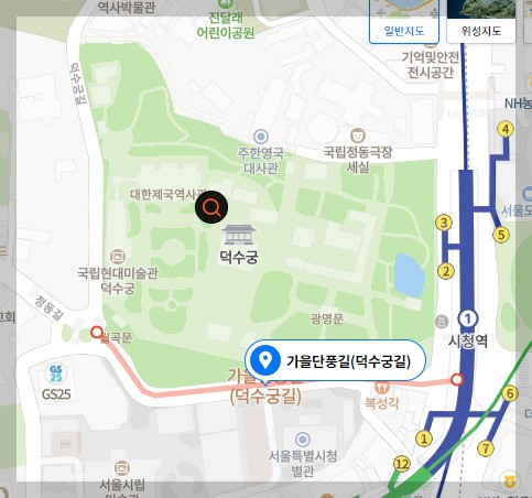 덕수궁 단풍길