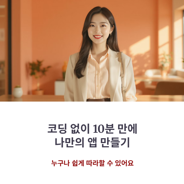 10분 만에 끝내는 안드로이드/아이폰 무료 어플제작 튜토리얼 (초보자 완벽 가이드)