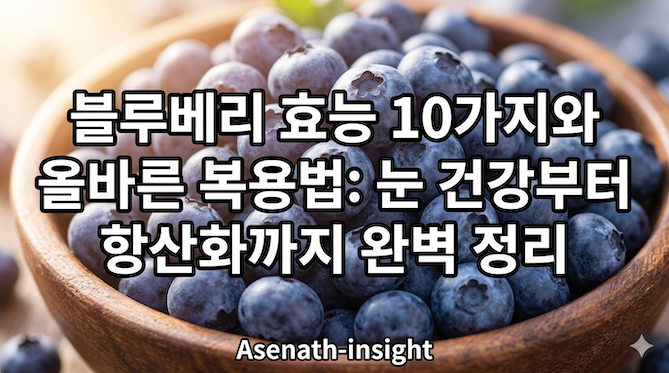 블루베리 효능 10가지와 올바른 복용법: 눈 건강부터 항산화까지 완벽 정리