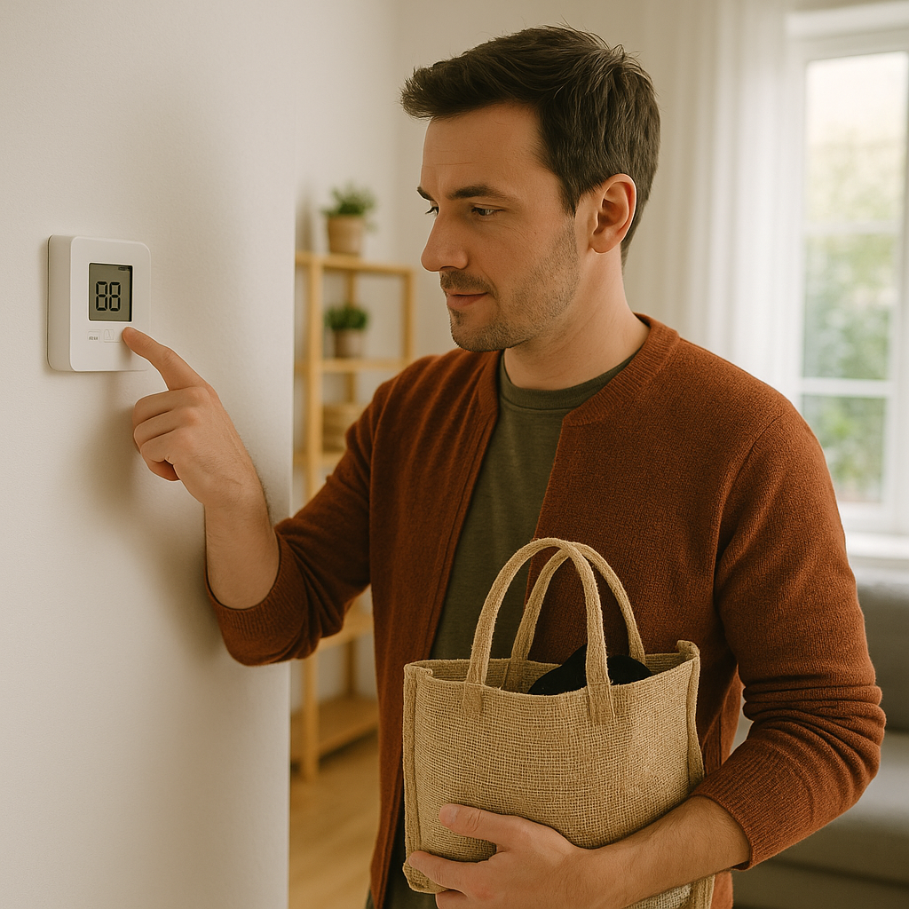 에너지 절약을 실천하고 있는 모습