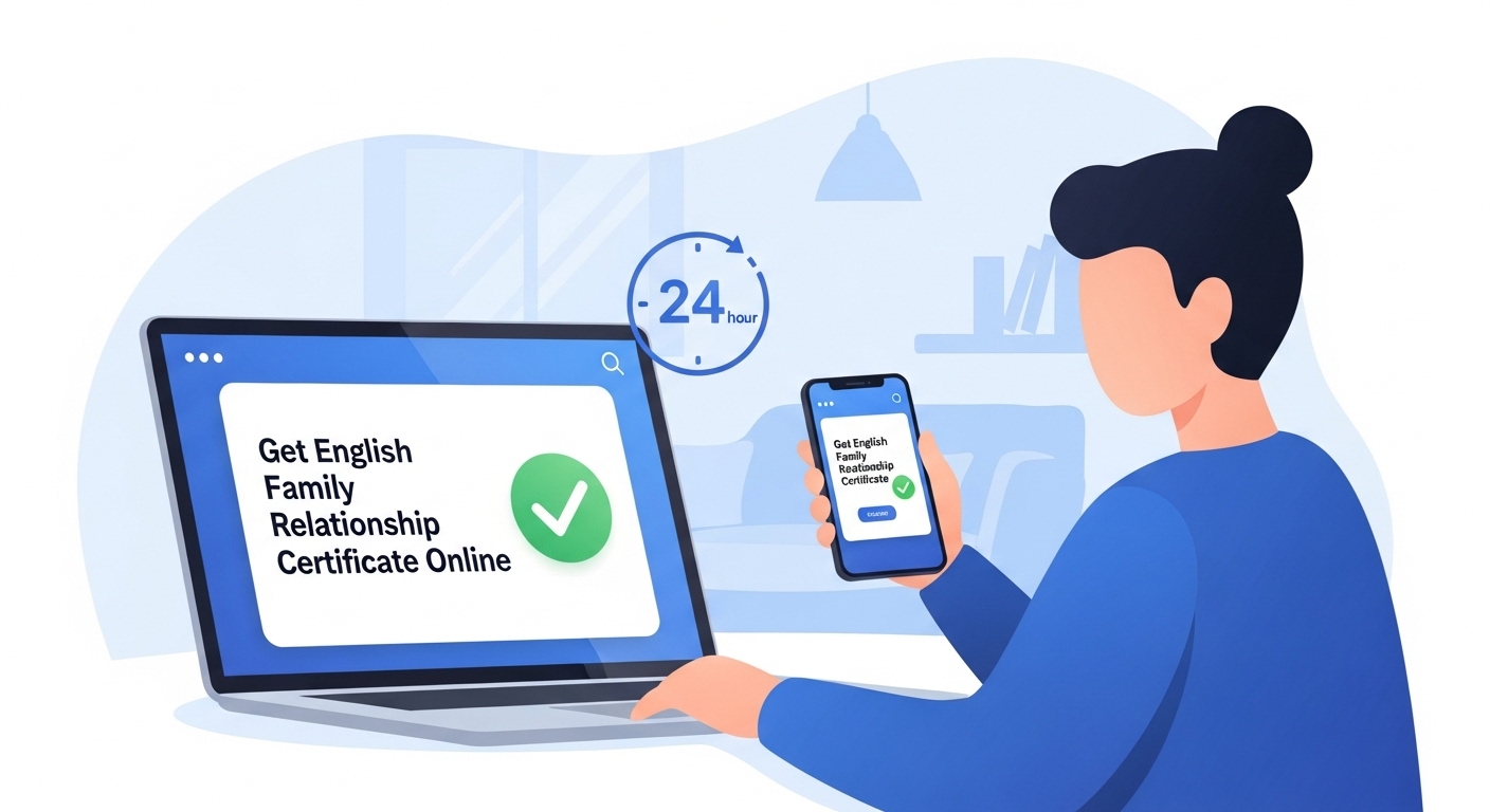영문 가족관계증명서 온라인 발급 신청방법