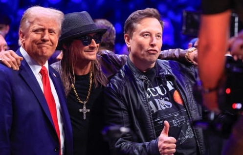 도널드 트럼프 미국 대통령 당선인(왼쪽)과 일론 머스크 테슬라 CEO(오른쪽)