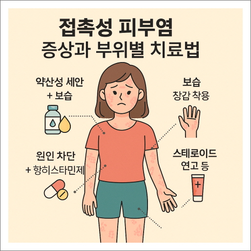 접촉성 피부염 증상과 부위별 치료법