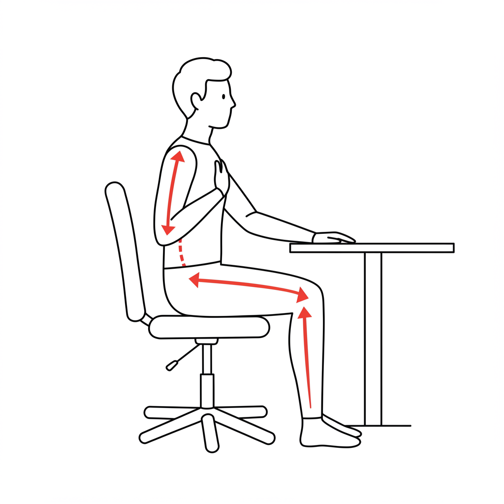 혈압 측정 올바른 자세 도식