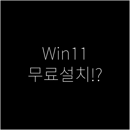 윈도우 11 무료 설치 3가지 공식 ..